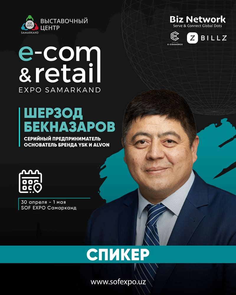 Sherzod Beknazarov — Serial entrepreneur, founder of YSK and ALVON